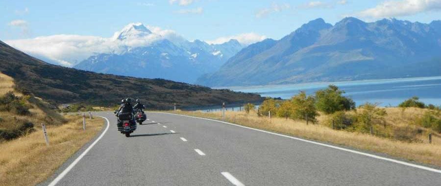 Riding to Mount Cook