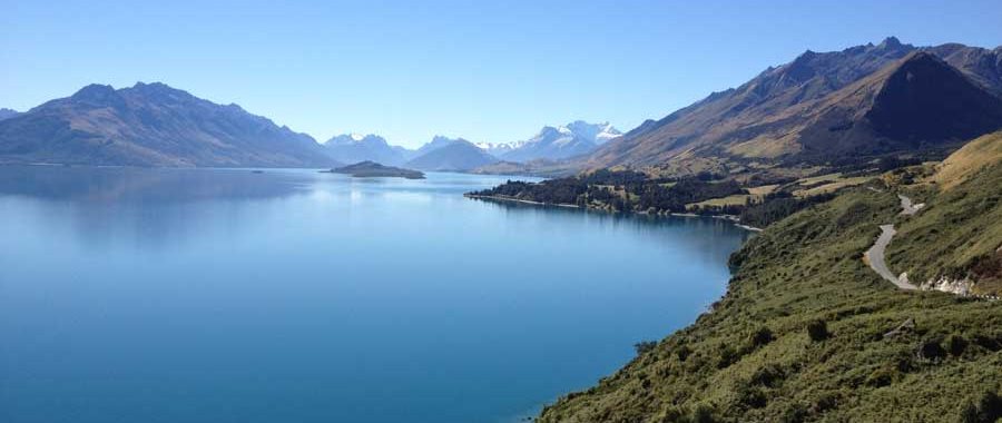 Road to Glenorchy from Queenstown